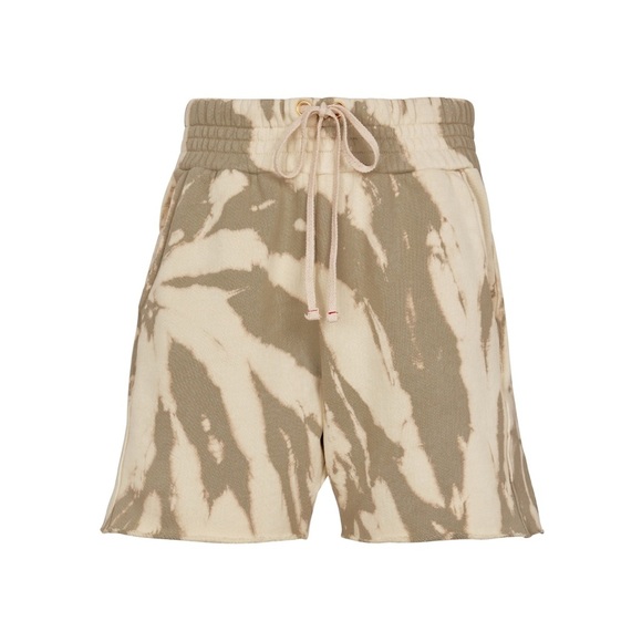 LES TIEN Green/Tan Tie-Dye Shorts XS - Picture 4 of 4